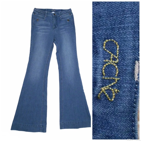 Cache Denim - Cache denim jeans flare bell bottom high waist 4